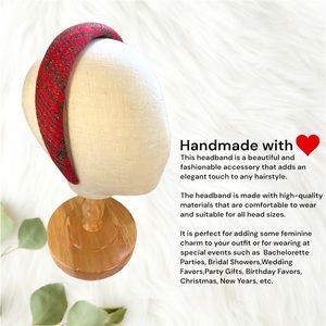 093 - Red, Black, Gold Season Handmade Headband